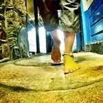 Barefoot in Blue Anchor Pub